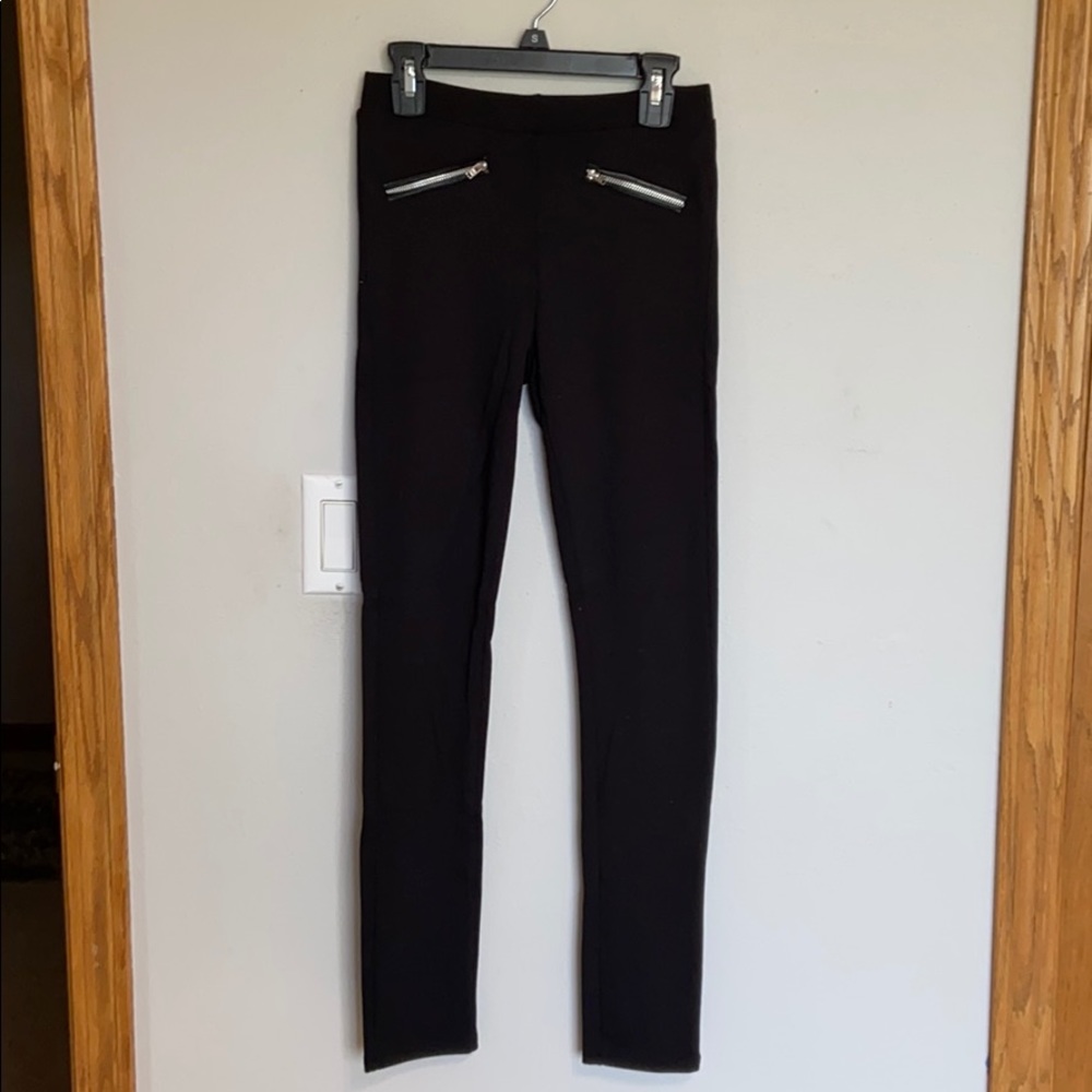 H$M kids Black leggings with zippers